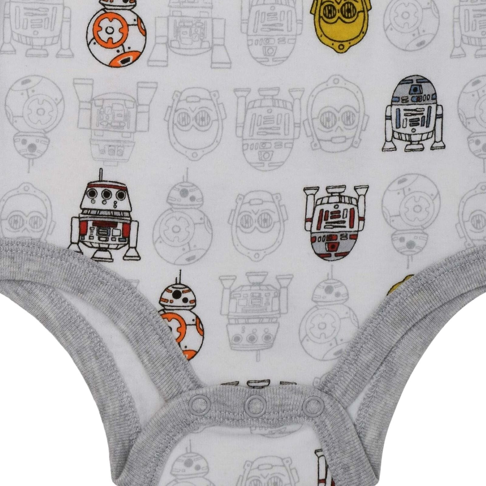 Star Wars Baby Boy or Girl 5-Pack Short Sleeve Bodysuits Star Wars Red Black