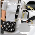 thumbnail image 5 of ZUXONGSY Skull Print Shoulder Handbag for Women Fashion Crossbody Travel Purse Lightweight Satchel with Adjustable Wide Strap for Shopping Business, 5 of 7