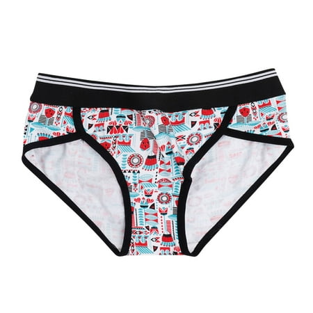 Ploknplq Womens Underwear Womens Pure Cotton Plus Size Printed Underwear Sports Fitness Leisure Yoga Shorts
