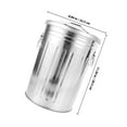 thumbnail image 2 of BESTYASH Large Capacity Metal Outdoor Trash Can with Lid, Rust-Resistant Durable Garbage Bin for Yard, Patio, Garden, 2 of 8