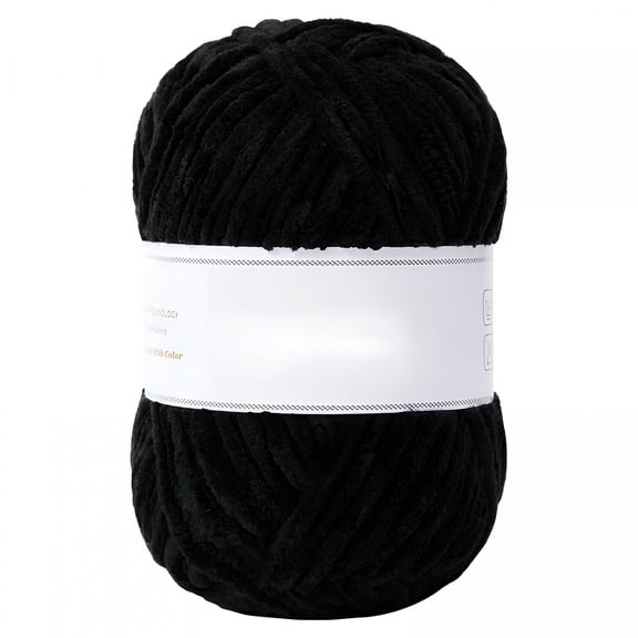 AUQ Shinny Velvet Chenille Yarn Blanket Yarn for Knitting Fancy Yarn for Crochet Weaving DIY Craft
