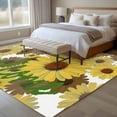 thumbnail image 4 of Spring Welcome Large Area Rugs 6x9 ft Sunflowers Watercolors Art Yellow White Rustic Washable Rug Non Slip Indoor Carpet Absorbent Floor Mat for Living Room Bedroom Dining Room, 4 of 9