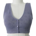 thumbnail image 4 of Women's Wireless Front Closure Breathable Sports Bra, Adjustable Straps Wide Straps for Yoga Gym Workout, Comfortable, 4 of 8