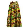 thumbnail image 2 of XIAOHUAGUA African Women Skirt with pocket and belt Elastic waist, 2 of 5