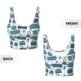 thumbnail image 5 of Picia Modern Furniture Sports Bra for Women,Padded Strappy Sports Bras Medium Support Yoga Bra with Removable Cups,Running Yoga Bra-X-Large, 5 of 9