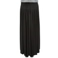 thumbnail image 3 of Women's Original Black Slinky Knit BIZ Style Ankle Length Long Skirt, 3 of 5