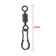 thumbnail image 2 of Bgsha Carpe Pêche Pivotant Changement Rapide Hooklink Clips Lien Rig Anneaux Appât Tackle 20pcs, 2 of 7