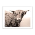 thumbnail image 2 of Wall Art Prints - Unframed HD Printed Travel Picture Poster Decorations for Home Decor Living Dining Bedroom Bathroom College Dorm Room by Humble Chic NY, Highland Cow, Black, White, Sepia, Light Brow, 2 of 7