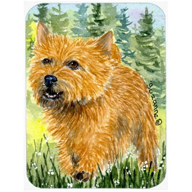 Carolines Treasures SS8878LCB Norwich Terrier Glass Cutting Board- Large