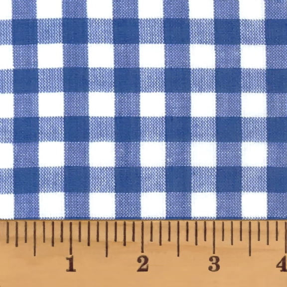 JCS Cottage Blue 5 Mini Buffalo Plaid Homespun Cotton Fabric Sold by the Yard