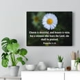 thumbnail image 5 of Scripture Walls Charm is Deceitful Proverbs 31:30 Bible Verse Canvas Christian Wall Art Ready to Hang Unframed, 5 of 9