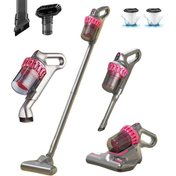 Cordless Vacuum Cleaner, 20kPa Powerful Stick Vacuum with 4 Suction