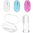 thumbnail image 1 of Cepillo de dientes para mascotas de 3 piezas, cepillo de dientes de perro de dedo de silicona suave, cepillos de dientes de dedo de goma natural para limpiar los dientes de perros y gatos, 1 of 4