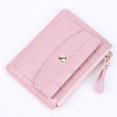 thumbnail image 3 of Women Simple Wallet Leather Keychain Small Card Bag Purse Holder (Beige), 3 of 7