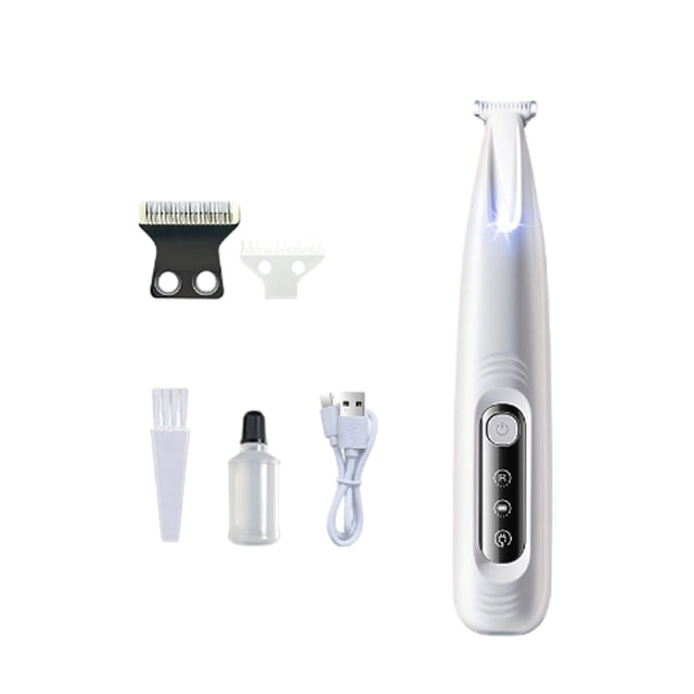 Grooming Clipper Plastic Material Low Noise Rechargeable Cordless Trimmer for Cats Animals Pet Haircut Grooming Multiple Combs