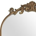thumbnail image 6 of Clavies Arendahl Traditional Arch Mirror, Antique Gold Mirror, Carved Elegant Arch Bathroom Mirror, Farmhouse Gold 19"×30", 6 of 6