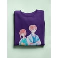 thumbnail image 3 of Manga Couple Yukata Kimono Sweatshirt Women -Image by Shutterstock, Female 3X-Large, 3 of 4