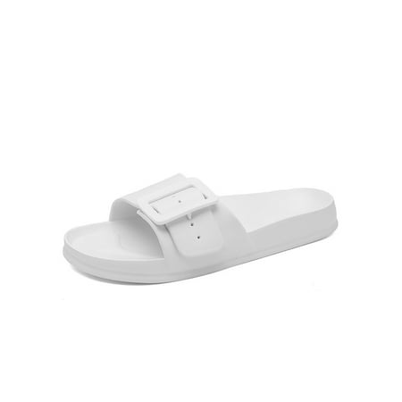 

Harsuny Lady Indoor&Outdoor Cozy Cool Waterproof Backless Slide Sandals Beach Lightweight Soft Summer Slippers