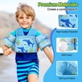 thumbnail image 4 of Chaleco de natación MoKo Toddler para niños de 10 a 30 kg Blue Shark, 4 of 5