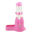 thumbnail image 1 of 1 - Set Auto - Dispensing Pet Drinking Bottle with Food Holder for Small Animals like Hamsters, Ferrets, and Rabbits, 1 of 4