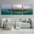 thumbnail image 4 of Epic Art 'Cloudy Winter in Chicago' by Epic Portfolio, Acrylic Glass Wall Art, 3 Piece Set, 108" x 36", 4 of 8