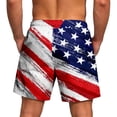 thumbnail image 3 of Men's Usa 250th Anniversary Shorts Usa Flag Patriotic Shorts 2026 1776 Usa Flag Drawstring Sweatshorts Elastic Waist Big and Tall Short Pants XL, 3 of 3