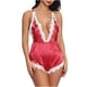 thumbnail image 2 of Lencería sexy, pijamas sexy transparentes de malla en V profunda, honda elástica de una pieza Fridja nalpqowj17157, 2 of 9