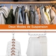 thumbnail image 3 of 6pcs Magical Space Saving Hangers, Stainless Steel Hangers for Clothes, Portable Closet Wardrobe Storage Organiser for Trouser Coat and Suits, 3 of 5