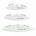 thumbnail image 3 of XIBUFE 2026 New 3Pcs Floating Corner Shelf Wall-Mounted Storage Rack Bookshelves Home Furniture Office Wall Decor for Bedroom, Living Room, Kitchen, Bathroom, Study, Office, 3 of 6