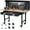 Black, variant on Accreate 60" Adjustable Workbench with Drawer Storage, Heavy-Duty Worktable with Pegboard & Power Outlet