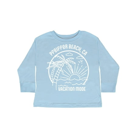 

Inktastic Summer Vacation Mode Pfeiffer Beach California Gift Toddler Boy or Toddler Girl Long Sleeve T-Shirt