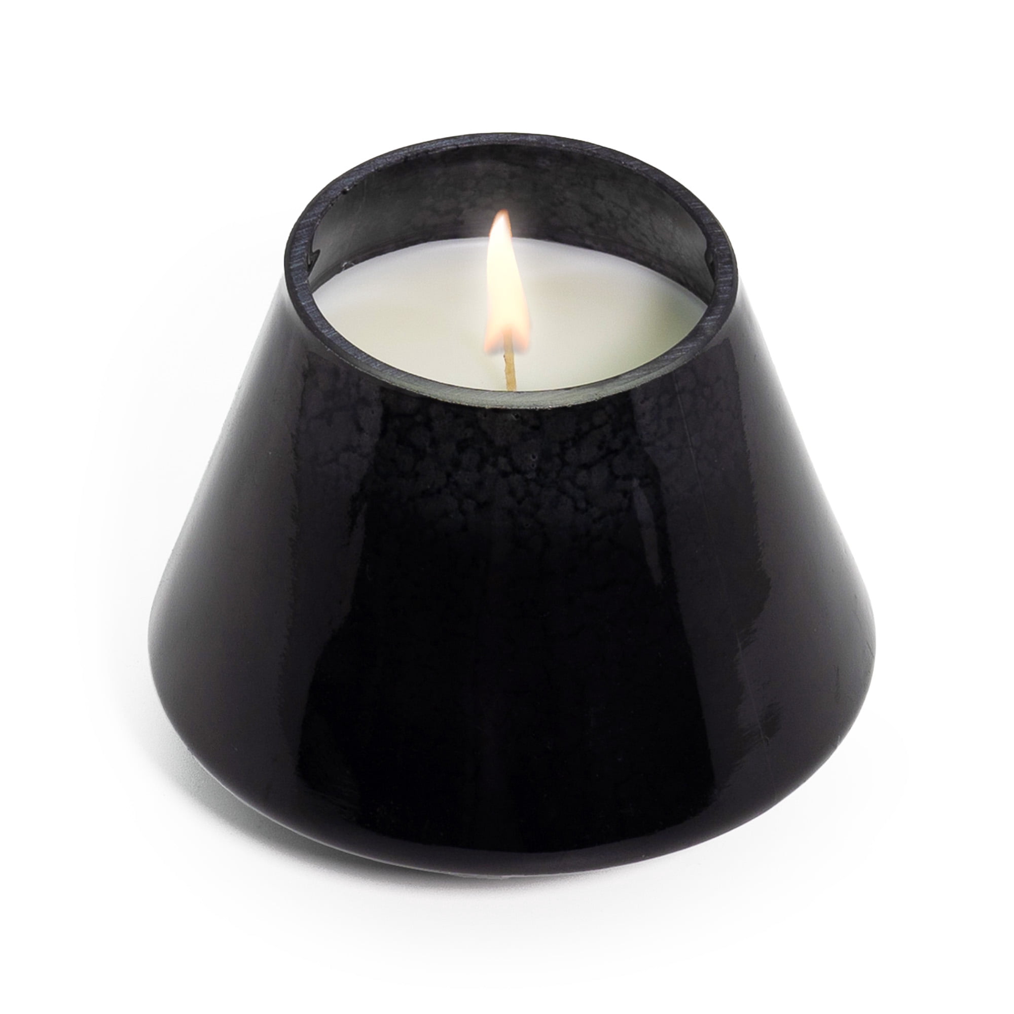 Better Homes & Gardens 1-Wick Artisanal Style Glass Christmas Tree Candle, Warm Leathered Amber, 8 oz
