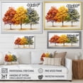 thumbnail image 4 of Designart "Seasonal Tapestry Orange Yellow Maple Tree I" Floral Wall Art Living Room, 4 of 5