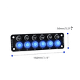 thumbnail image 5 of Car Switch Combination Panel Multi-Switch Control Panel Power Panel Universal Car RV Marine, 5 of 5
