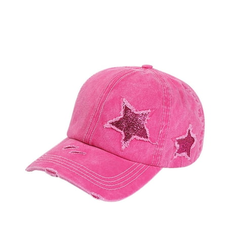 

Mens And Womens Star Baseball Hat Fashion Outdoor Adult Sunscreen Peaked Hat