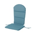 thumbnail image 6 of Aqua Blue Fabric Adirondack Chair Cushion - 48.25” L x 22.25” W - Water-Resistant Outdoor Lounge Cushion for Patio, Deck & Backyard Seating, 6 of 6