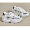 thumbnail image 3 of Summer Sneakers for Women,Sports Shoes Anti Slip with Thick Sole,Breathable Rise Stylish for Walking,Running,Shopping (White), 3 of 10