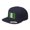 Navy, variant on Snapback Hat for Men Flat Brim Hats Nigeria Embroidery Embroidered Flat Bill Hat Acrylic Silver Design Only