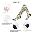 thumbnail image 5 of Rateoe Leopard And Butterfly Compression Socks for Women and Men 20-30mmHg-Circulation Support Socks Knee High Nurse Pregnant Running Medical and Travel Athletic, 5 of 7