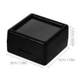 thumbnail image 2 of OULII 10Pcs Small Clear Top Case Square Shape Plastic And Sponge Material For Hobbyists, 2 of 8