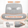 thumbnail image 4 of Silla Orange Factory Criss Cross de oficina sin brazos, tela gris, 4 of 6