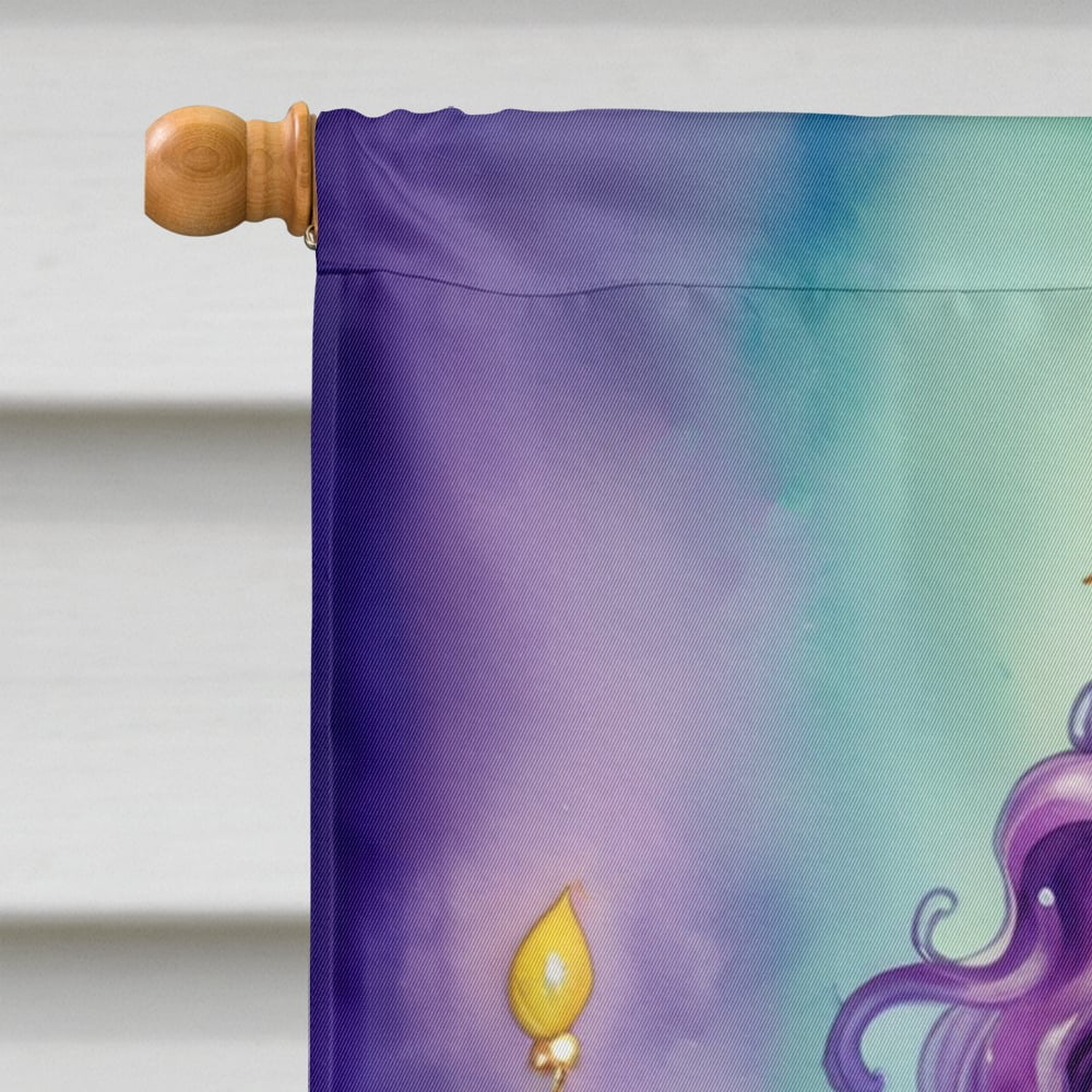 Mermaid Mardi Gras House Flag 28 in x 40 in
