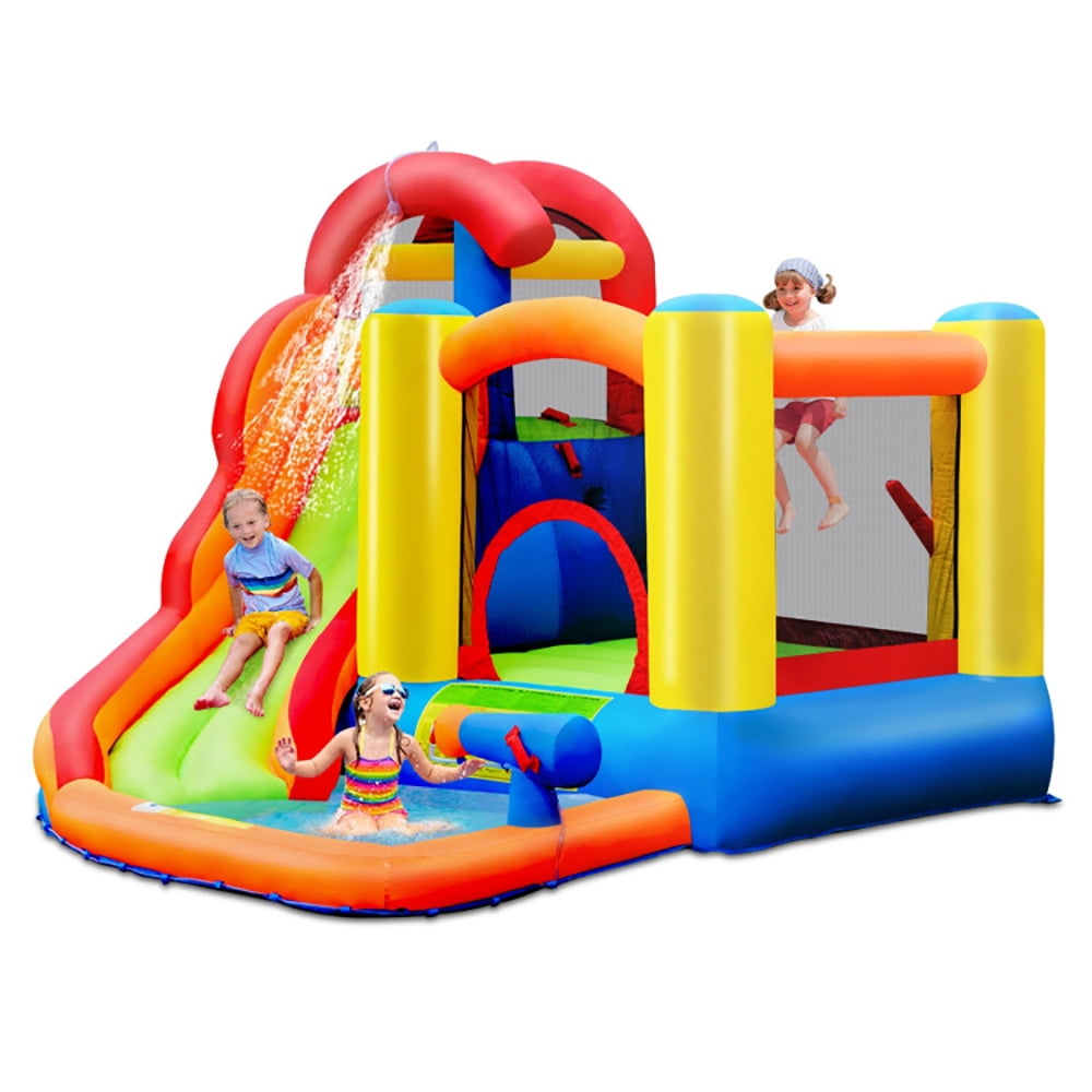 Aimee Lii 6-in-1 Water Park Bounce House for Outdoor Fun with Blower and Splash Pool, Bounce House Water Slide, Playhouse for Kids Outdoor Aimee Lii 6-in-1 Water Park Bounce House for Outdoor Fun with Blower and Splash Pool, Bounce House Water Slide, Playhouse for Kids Outdoor