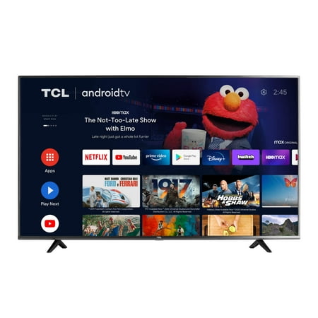 Restored TCL 43" Class 4-Series 4K UHD HDR Smart Android TV - 43S434-B (Refurbished)