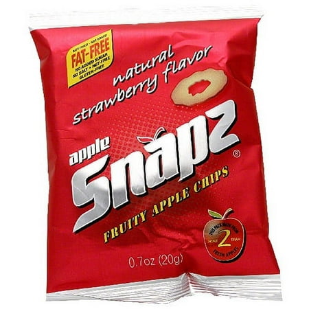 Snapz Apple Fruit Crisps With Strawberry