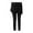 Black, variant on PEASKJP Yoga Leggings High Waisted Crossover Workout Lounge Bell Bottom Jazz Dress Pants, Black L