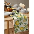 thumbnail image 6 of Yellow Lemon Table Runner 36 Inches, Spring Floral Flower Fruit Farmhouse Modern Bed Runner Dresser Scarves Tabletop for Indoor Outdoor Parties/Ceremony/Banquet, 13"x 36", 6 of 8