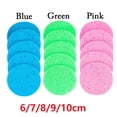 thumbnail image 3 of 5Pcs Makeup Tool Cleanup Exfoliator Face Wash Pad Cleansing Sponge Compress Puff Body Facial Cleaner GREEN 10CM, 3 of 8