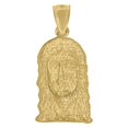 thumbnail image 2 of Auriga 10k Two-Tone Gold Jesus Religious Charm Pendant for Men, 2 of 5