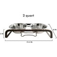 thumbnail image 6 of American Pet Supplies Elevated Rustic Bone Dog Feeder with 2 Stainless Steel Bowls for Puppies and Dogs, Aged Copper, 6 of 7